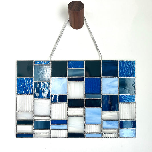 The Blues - Hanging Stained Glass Art