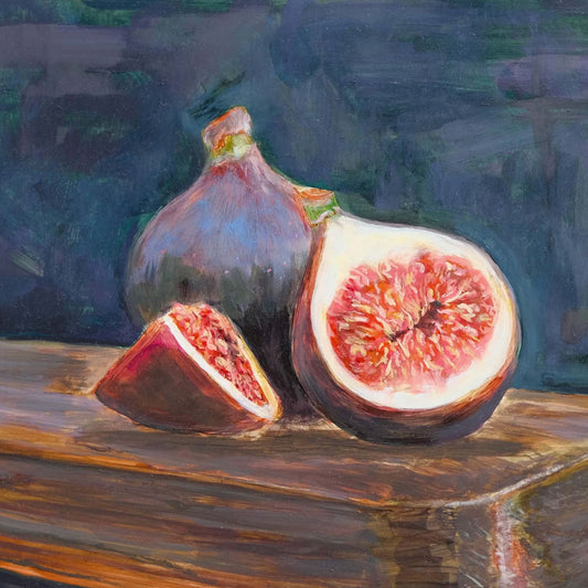 Les Figues | Original Fig Still Life Oil Painting